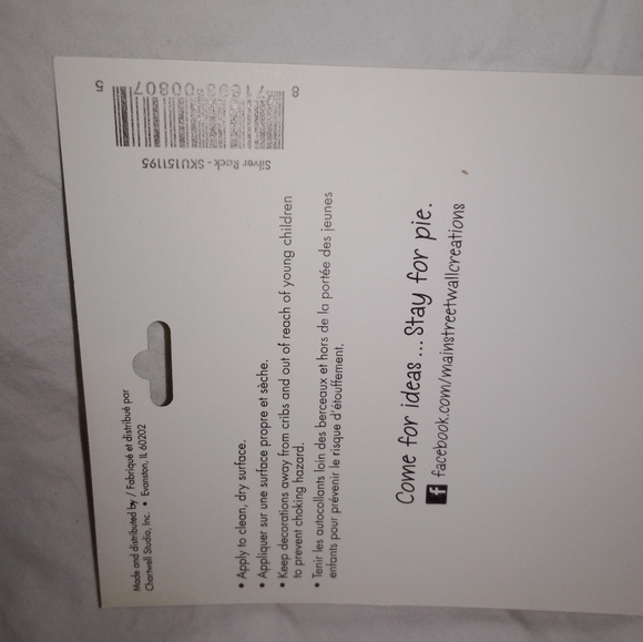 NOS Wall Creations Stickers Asian Floral Design 15 1/2" Long by 4 1/2" Removable - Picture 7 of 7